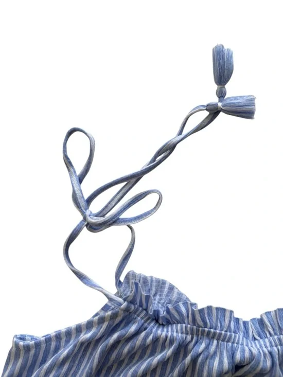 Laura Ashley Blue Striped Tank & Shorts Pajama Set - Picture 3 of 13